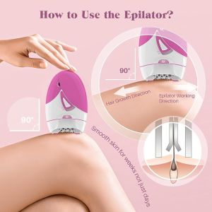 Rechargeable Epilator Women Electric Facial & Body Hair Remover Bikini Trimmer Underarms Epilator For Arms Legs