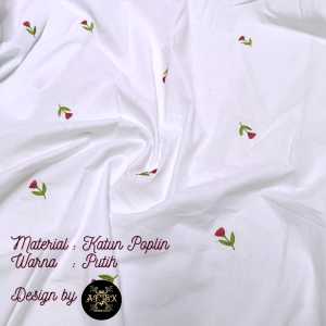 KAIN KATUN BORDIR MOTIF BUNGA