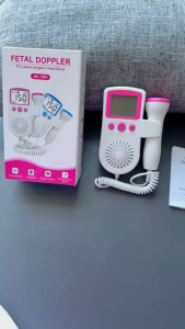 Fetal Doppler Baby LCD Heart Monitor Home Pregnancy Baby Heartbeat Detector Fetal Doppler With Gel