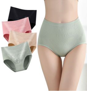 Sentexin กางเกงในเอวสูงสำหรับผู้หญิงกางเกงในยกระดับกระชับสัดส่วนชุดกระชับสัดส่วนสีทึบกางเกงในเข้ารูป M-XXL กางเกงในควบคุมหน้าท้อง5แพ็ค