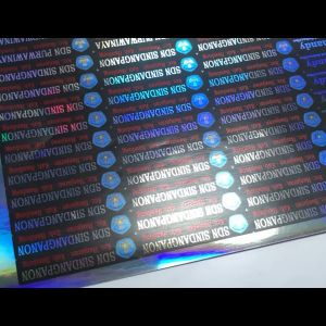 Cetak Stiker Graftac Hologram A3+ Murah Lembaran DESAINMU SENDIRI Sticker Hologram Glosy Anti Air Stiker Custom Request Stiker costum