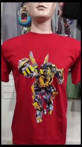 Kaos Pria 3 Dimensi Motif Bublebee Tshirt Oblong Katun 24s H0204 By Hans & Co