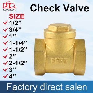 Sang Qiang Female Thread Brass Non-return Swing Check Valve: Prevent Water Backflow