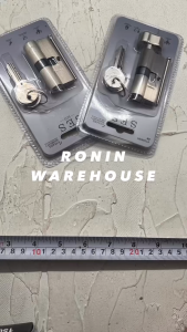 SES silinder body kunci pintu 2 sisi ECO knop tanpa knop 60 mm rn