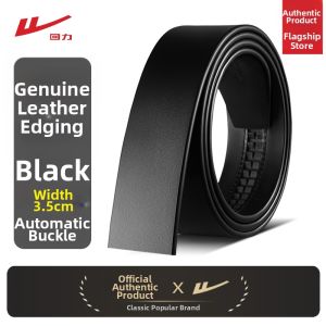 Warrior | Automatic Buckle Headless Belt Men Genuine Cowhide Leather