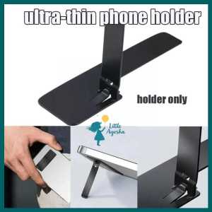 Phone Holder standing holder Stainless Steel hp lipat holder hp lipat Universal bracket hp mini bisa di lipat
