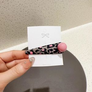 กิ๊บติดผมลายเสือดาวฤดูใบไม้ร่วง/ฤดูหนาว กิ๊บติดผมสไตล์เกาหลีแบบเรียบง่าย กิ๊บติดผมหน้าม้า กิ๊บติดผมข้าง กิ๊บติดผมหน้า กิ๊บติดผม