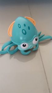 ปลาหมึกของเล่น Octopus ปลาหมึก ลากจูง Induction Octop ไขลานได้ ลากจูงได้