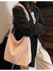 Retro Large Capacity Brown Tote Bag Fashionable Work Commute Shoulder Bag Lazy Sensation Spring Summer Simple Soft PU Leather