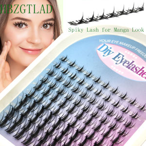 HBZGTLAD10row Fairy Lash Clusters Manga Cluster EyelashLash Clusters Wispy Eyelashes Extensions Natural Look C/D Curl Individual