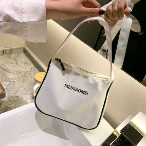Fashionable Underarm Single Shoulder Bag for Women Spring Summer New Style Handbag Soft Handle Nylon Material Casual Leisure