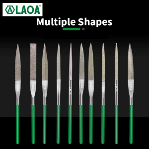 LAOA 10pcs File Set Small Thwart Woodworking Scrubber Coarse Tooth Square File Half Round File Sanding Tools