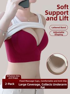 QIANLINGMEI | Invisible Comfortable Supportive Lifting Gathering Bra