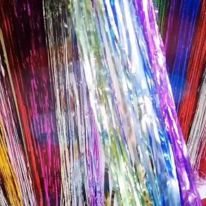 Tirai Pesta Ulang Tahun Tirai Rumbai Plastik Chrome Foil 99 x 180 Cm Foil Curtain Backdrop Tirai Ulang Tahun Dekorasi