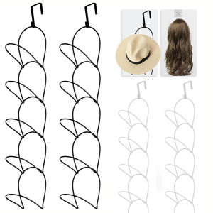 10 Pack wig Holder Organizer Closet Hanging Baseball Cap Display Storage Rack for Scarves Handbags Hanging Hook wig tool
