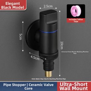 Automatic Water Stop Valve Diverter One-to-Two Connector