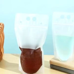 50 pcs Standing Pouch Minuman Buram | Plastik Ziplock Klip Minuman| Stand Up Drink Bag | Kemasan Minuman Cairan | Kantong Juice isi | Kantong Minuman