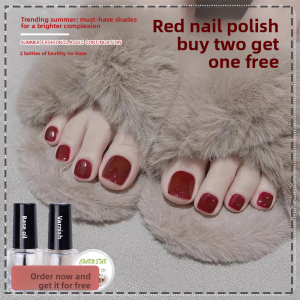 CHUBEISHI | Red Quick-Dry Nail Polish for Toenails 2025 New Edition