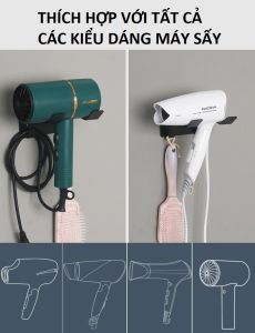 Giá Treo Máy Sấy Kệ Treo Máy Sấy Có Chỗ Treo Ổ Cắm Phù Hợp Với Mọi Loại Máy Dán Tường Thông Minh