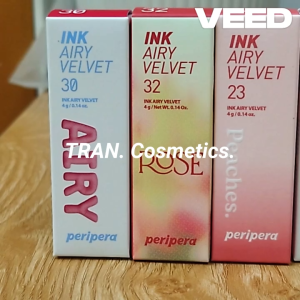 Son Kem Lì Peripera Son Kem Ink Airy Nhẹ Môi Siêu Mịn Được Cải Tiến Cả Về Chất Son Và Thiết Kế - TRAN Cosmetics.