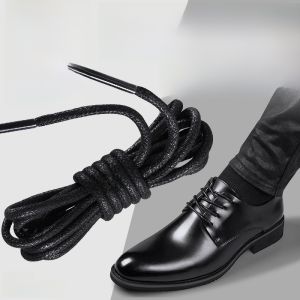 LINGMIAO | เชือกรองเท้าหนังผู้ชาย สีดำและสีน้ำตาล รองเท้าลำลองสไตล์บริติช รองเท้าหนังขนาดเล็ก