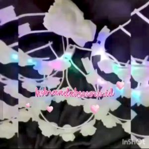 BANDO BUNGA ROSE LED & NON LED / BANDO BUNGA PUTIH ELASTIS / BANDANA BUNGA MAWAR / BANDO BRIDAL / BANDO FASHION / BANDO NATAL / FLOWER ROSE CROWN / BBS6825