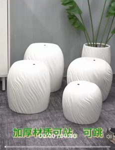 【SG Evergreen】Large Resin Planter Pot Indoor Outdoor Gardening Pot Flower Pots with Drainage Hole Planter Box Plant Vase Plant Pot with Tray