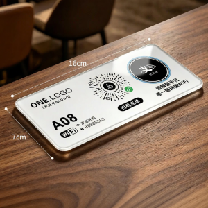 QIANGBIAO | Customizable Restaurant QR Code Sticker Wi-Fi Connection Acrylic Self-Adhesive Table Sign