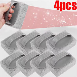 4Pcs Handheld Pumice Stones Cleaning Brush Calcium Remover for Pool Tile Kitchen Sinks Pot Limescale Rust Stain Dirt Removal Brush