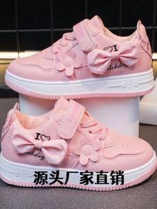 Cute Flower Girls Casual Shoes Breathable Cotton Lined Rubber Bottom Footwear for Ages 3-12 Childrens Footwear Autumn New Style