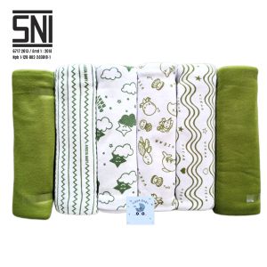 6 Pcs Bedong Bayi Baru Lahir 0-6 Bulan Ukuran Jumbo 110 Cm X 90 Cm VIEAR BABY