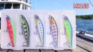 8pcs Minnow Fishing Lures Set 7.5cm 5.1g Wobbler Crankbaits Artificial Hard Baits Fishing Tackle for Bass Trout Perch Walleye