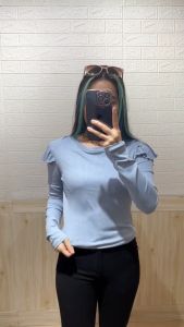 4862 Shasa Rib Knit Long Sleeves Top
