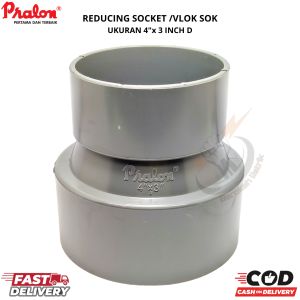 Vlok Sok 4" x 3" inch D ( V SOK MEREK PRALON ) / Reducer Sock 4" x 3" inch / Plok Sok  / Turunan PVC
