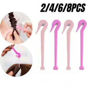 2/4/6/8Pcs Disposable Elastic Hair Band Cutter Girls Ponytail Remover Headbands Cutting Tool Kids Headwear Cut Knife Accessories