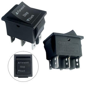 2 Pieces Forward Reverse Switch for Ride On Cars Compatible with 6V 12V 24V Electric Ride On Toys Rocker Shifter Replacement