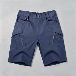 IX9 Navy Blue Men Tactical Cargo Shorts Lightweight Water Resistant Multi Pocket Outdoor Workuniform