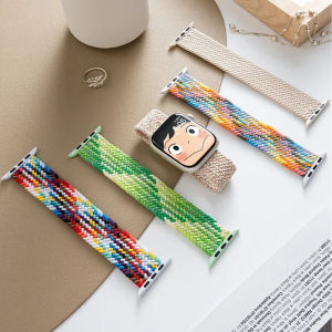 VUAERANG Braided Solo Loop Compatible for Apple Watch 38MM 40MM 42MM 44MM 41MM 45MM 49MM Nylon Elastic  Bracelet Strap for i Watch Series Ultra/8/7/SE/6/5/4/3/2/1 Accessories