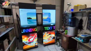 Standing Banner LED Videotron 70x200Cm P2.5mm Indoor High Refresh Digital Multimedia Banner