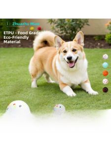 Food Grade Dog Toy Ball Popcorn Ball Alleviate Boredom Chew Resistant Toy for Small to Medium Dogs Universal Pet Rubber Ball