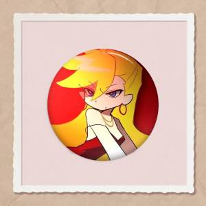 Mesuca | Cute Anime Girl Panty Stocking Anime Button Pin Handmade Brooch For Clothes Cartoon Badge Backpack Decoration Jewelry