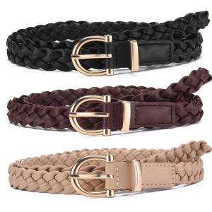 Korean Style Fashionable Knot Decorated Woven Belt