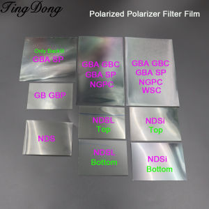 2/5/10PCS Polarized Polarizer Filter Film Sheet For Gamboy GB GBP For GBA GBC GBASP NGP WSC NDS NDSi NDSL Console