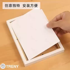 Minimalist Wooden Transparent Photo Frame A4/8R/6R4R Size Frame Natural Wooden Solid Wall Mounted Home Decoration Photo Frame DIY极简主义相框木质透明相框