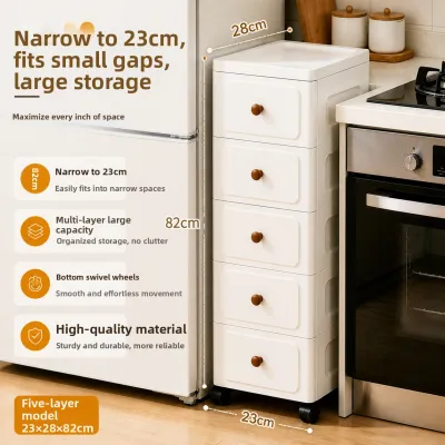 BAIXINGLONG | Narrow Kitchen Gap Storage Cabinet 23cm