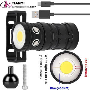 18000LM LED Diving Flashlight 100M Underwater Search Lamp Scuba Video Torch Dive Lantern Light for Water Sports