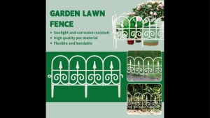 Putih kolam taman hiasan pagar Lawn Partition Faux Wood Grain Insertion Ground pagar塑料栅栏装饰护栏