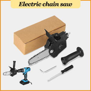 Electric chain saw  Electric drill electric chain saw combination electric tool  Household logging electric saw Pruning Installed on electric drill