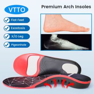 VTTO 1Pair Orthopedic Shoes Sole Insoles For Feet Foot Pad X/O Type Leg Correction Flat Foot Arch Support Sports Shoes Insert