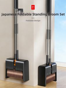 ZHIFAN | Foldable Dustpan and Broom Set Lazy Helper
